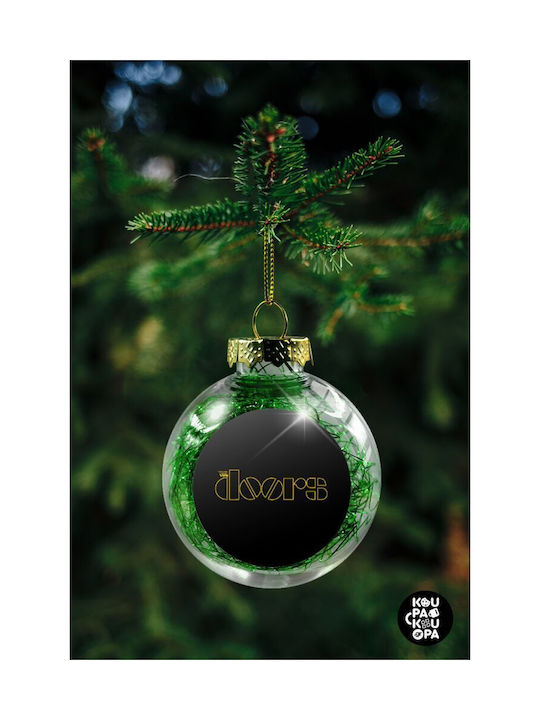 Christmas Plastic Ball Ornament Transparent 8cm