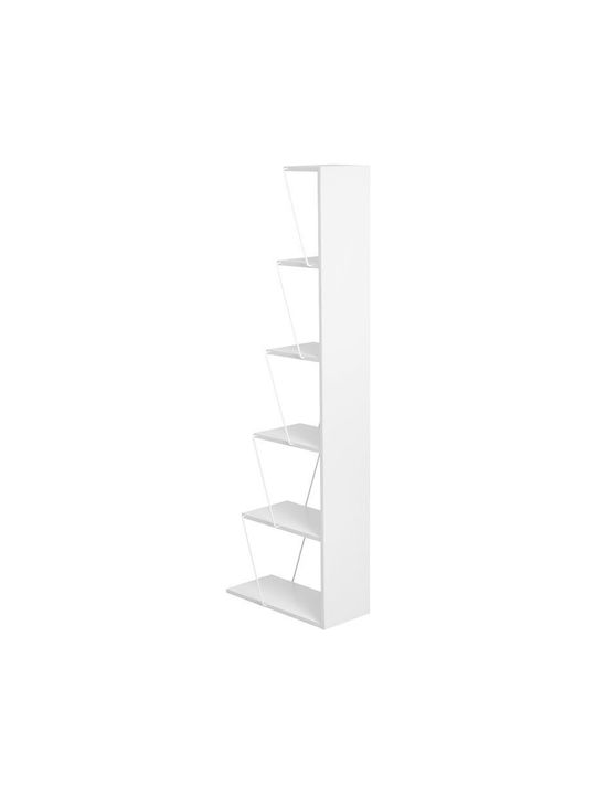 Βιβλιοθήκη Mini Tars Λευκό 50x22x150εκ.