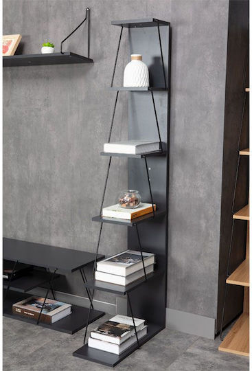 Етажерка Mini Tars Charcoal-Black 50x22x150см.