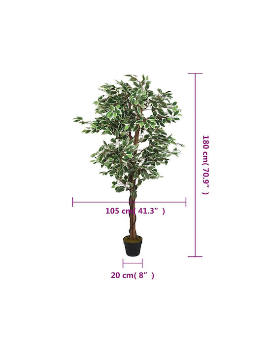 Ficus Lyrata Copac În Aer Liber 180cm vidaXL