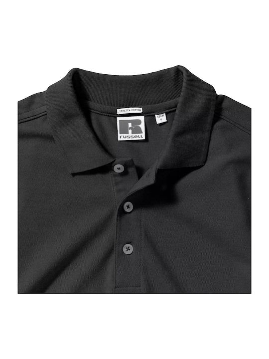 Women's Polo Blouse Short Sleeve Black