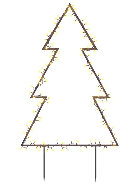 vidaXL Christmas Decorative Illuminated Tree IP44 Electric Beige