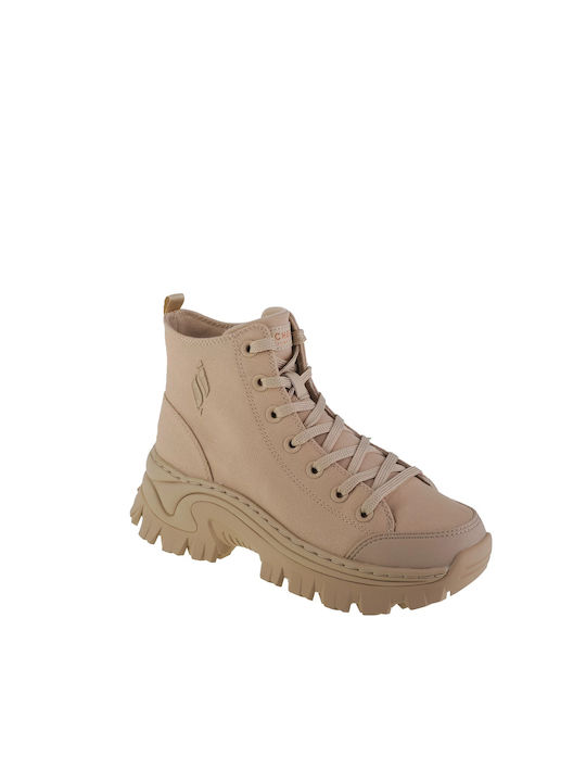 Skechers Hi-ryze Damen Stiefel Beige