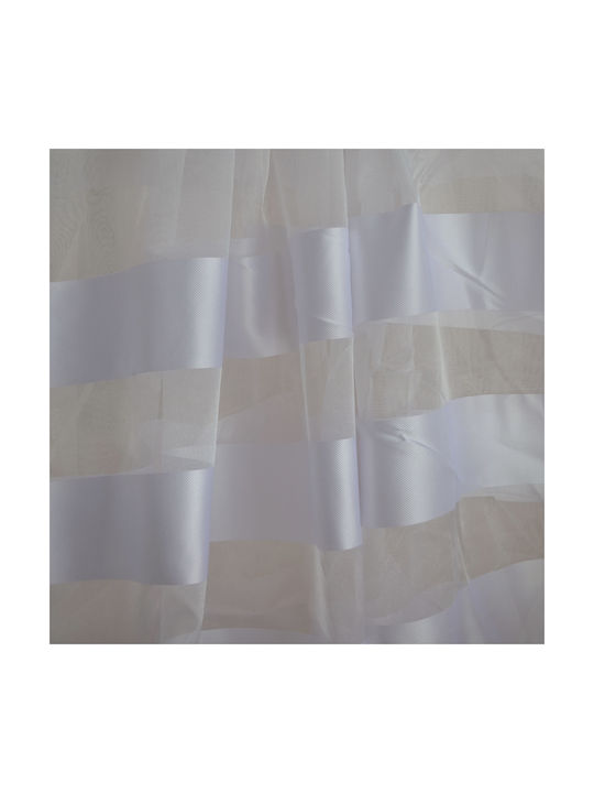 Saray Home Window Curtain with Pencil Pleat White 280x140cm