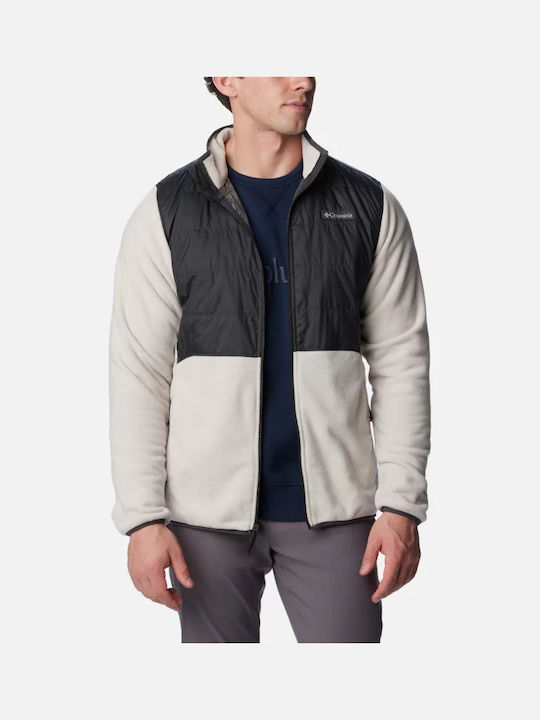 Ανδρική Ζακέτα Fleece Λευκό.