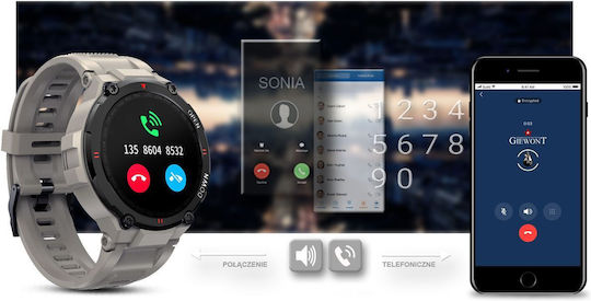 Giewont 430-2 Smartwatch with Heart Rate Monitor (Gray)
