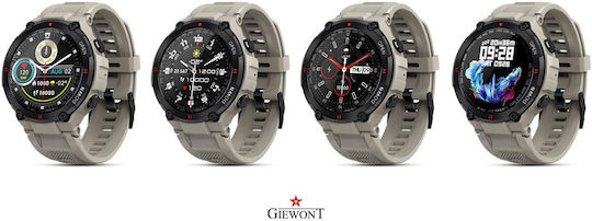 Giewont 430-2 Smartwatch with Heart Rate Monitor (Gray)