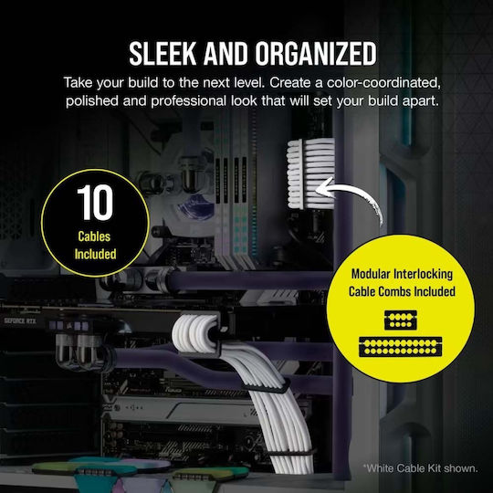 Corsair Premium Individually Sleeved Type-5 PSU Pro Kit - Cable Μαύρο CP-8920292