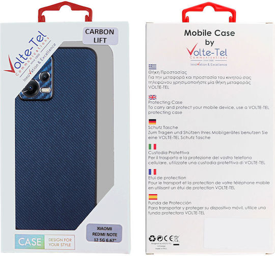 Volte-Tel Carbon Lift Back Cover Σιλικόνης Μπλε (Redmi Note 12 5G)