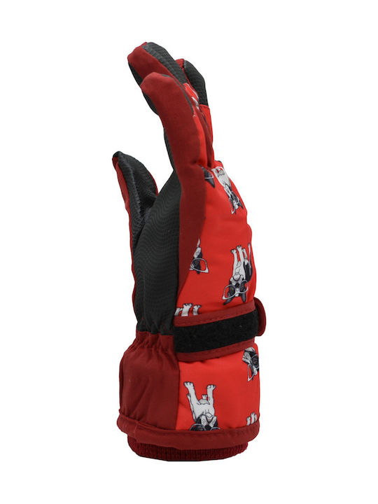 Brims and Trims Kinder Ski- & Snowboardhandschuhe Rot
