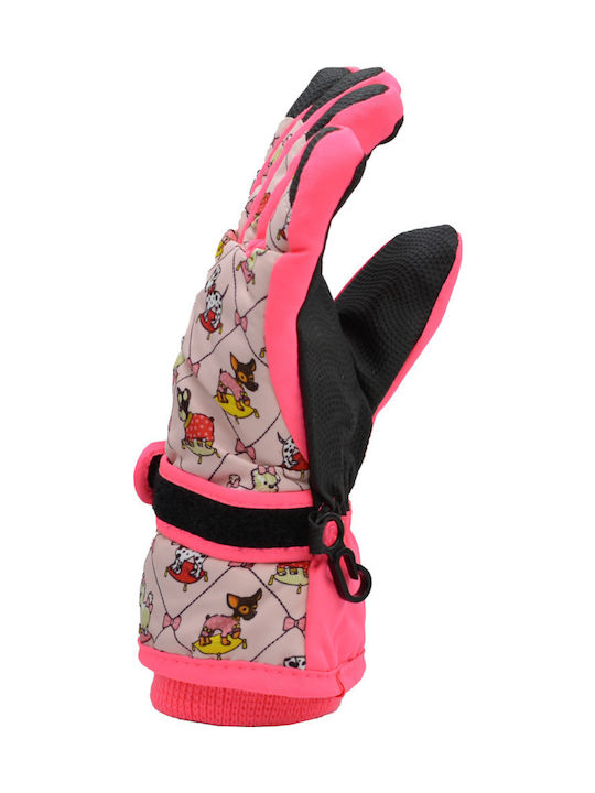 Brims and Trims Παιδικά Γάντια Σκι & Snowboard Ροζ