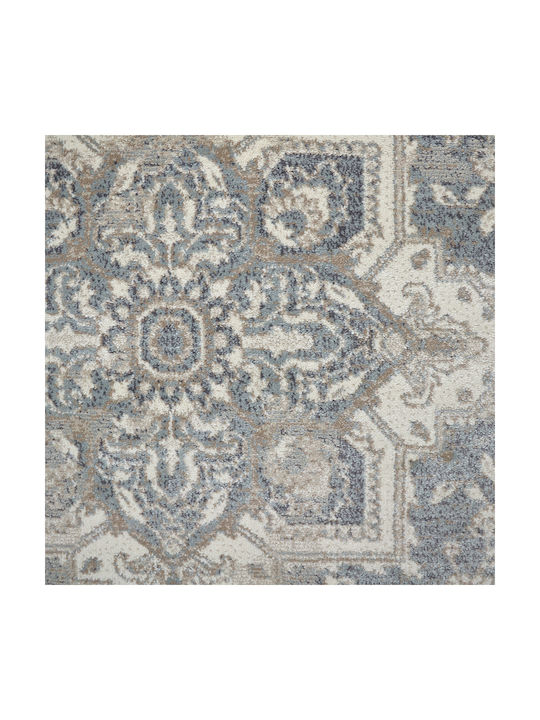 Saray Home Palermo Rug Rectangular with Fringes Grey - Beige