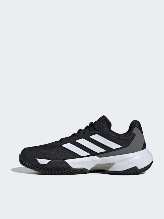 adidas Courtjam Control 3 Ανδρικά Παπούτσια Τένις για Χωμάτινα Γήπεδα Μαύρα