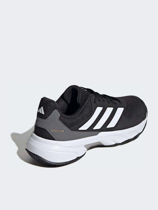adidas Courtjam Control 3 Ανδρικά Παπούτσια Τένις για Χωμάτινα Γήπεδα Μαύρα