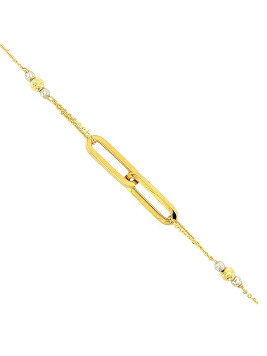 Xryseio Damen Armband Kette aus Gold 14K