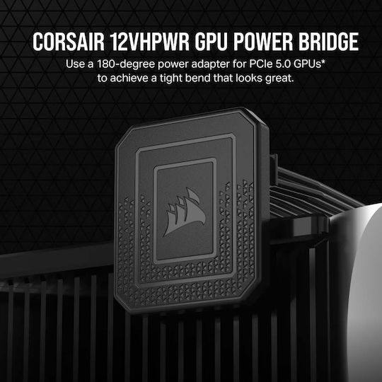 Corsair PCIe 5.0 12VHPWR GPU Power Bridge Черен
