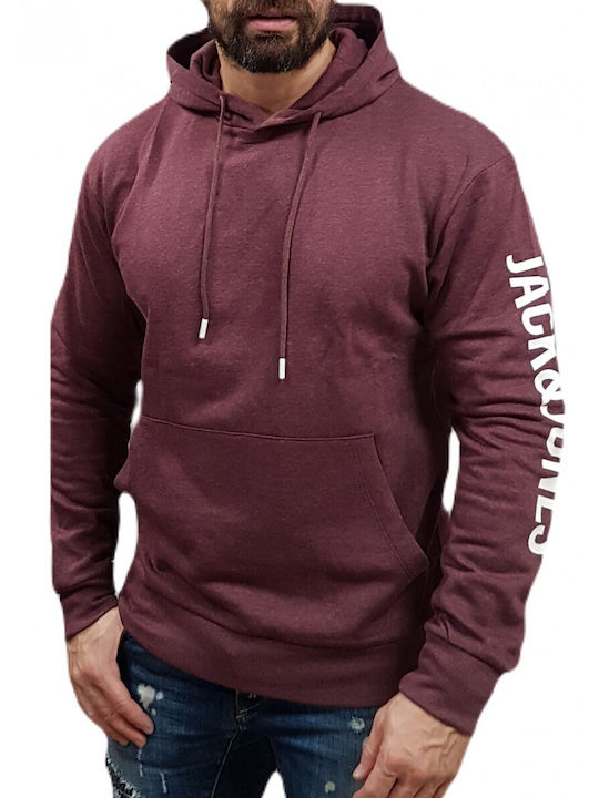 Jack & Jones Men's Sweatshirt with Hood Port Royale Melange