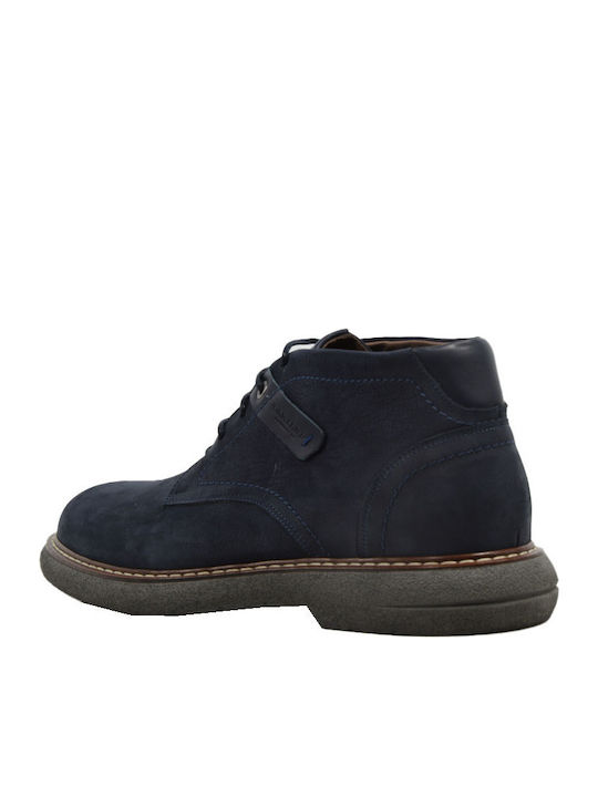 Leder Blau Herrenstiefel Anatomisch