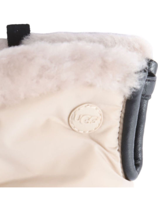 Sheepskin Μπεζ Γυναικεία Γάντια