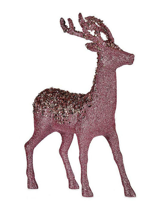 Krist+ Christmas Plastic Figure Reindeer Rose Gold Height 45cm