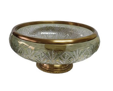 Karvounis Decorative Bowl Pedestal Gold 28x28x17cm