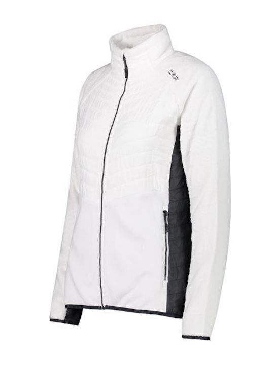 Ανδρική Ζακέτα Fleece Λευκή
