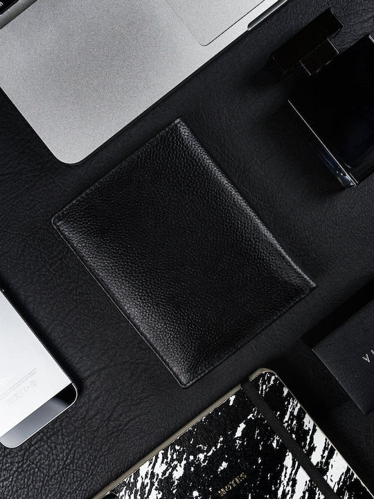 Дървен Мъжки Портфейл с RFID Черен