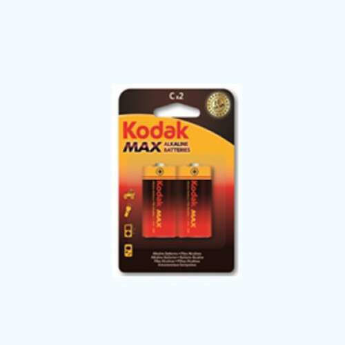 Kodak Max Alkaline Batterien C 1.5V 2Stück