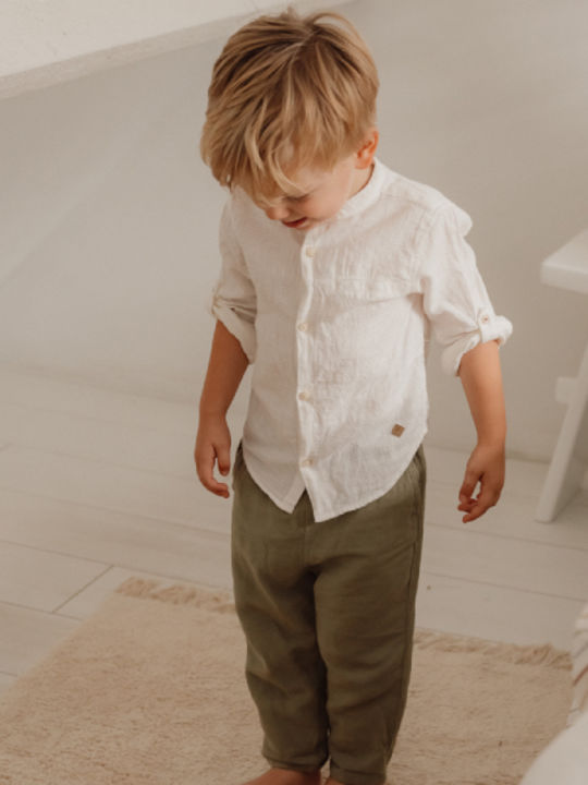 Kinder Hemd Langarm Soft White