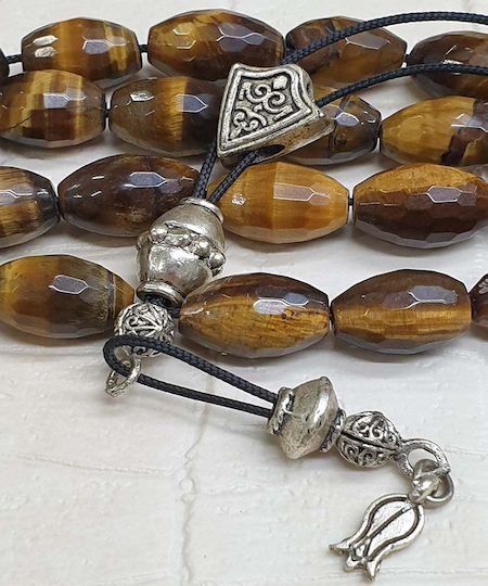 Roloi Komboloi Eye Of The Tiger Worry Beads Multicolour 27cm
