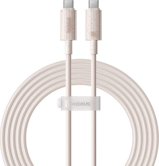 Baseus Series USB 2.0 Cable USB-C male - USB-C 100W Pink 2m (P10360202421-01)