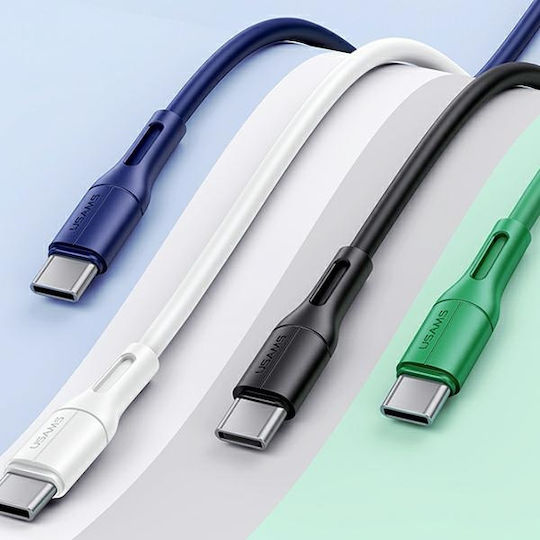Usams Usams US-SJ501 USB 2.0 Kabel USB Typ-C männlich - USB-A Blauer 1m SJ501USB03