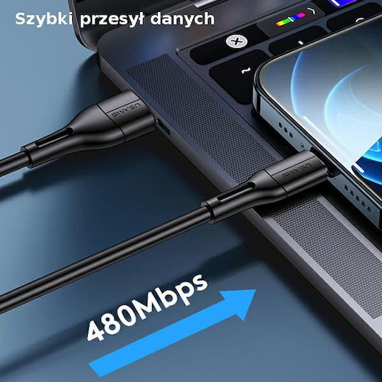 Usams Usams US-SJ501 USB 2.0 Kabel USB Typ-C männlich - USB-A Blauer 1m SJ501USB03