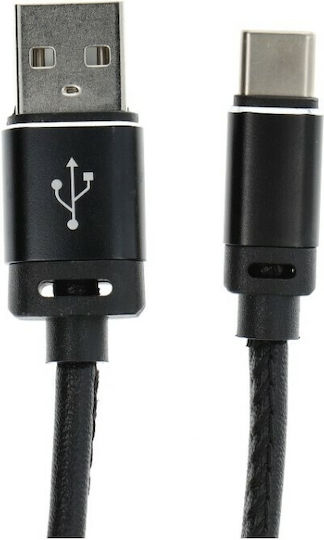 iSelf USB 2.0 Cable USB-C Male - USB-A Black 1m C366