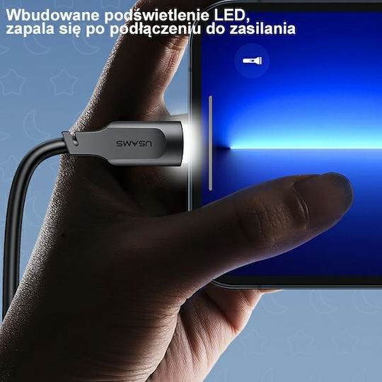 Usams US-SJ567 USB 2.0 Kabel USB-C männlich - USB-C 100W PD Grüne 1,2m SJ567USB04