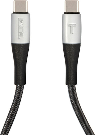 Tumi Braided USB 2.0 Cable USB-C male - USB-C Μαύρο 1.5m TUCCSUSBC
