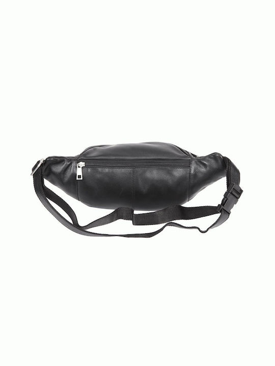 Kappa Bags Leather Waist Bag Black