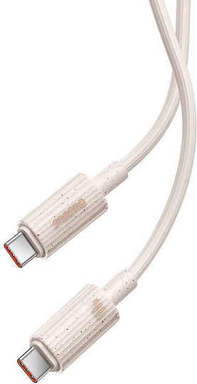 Baseus Series USB 2.0 Cable USB-C male - USB-C 100W PD Ροζ 1m P10360202421-00