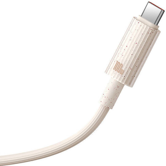 Baseus Series USB 2.0 Cable USB-C male - USB-C 100W PD Ροζ 1m P10360202421-00