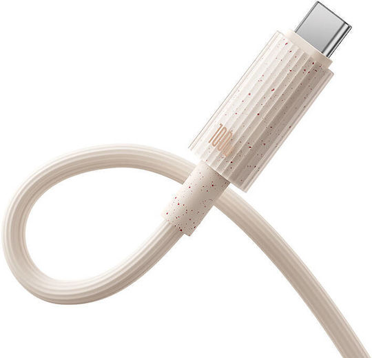 Baseus Series USB 2.0 Cable USB-C male - USB-C 100W PD Ροζ 1m P10360202421-00