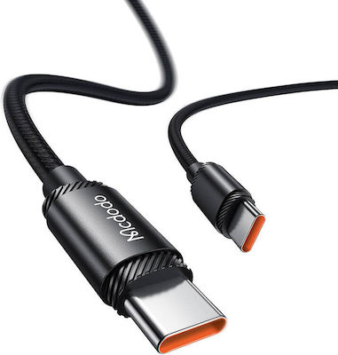 Mcdodo Braided USB 3.1 Cable USB-C male - USB-C 240W Μαύρο 1.2m (CA-3680)