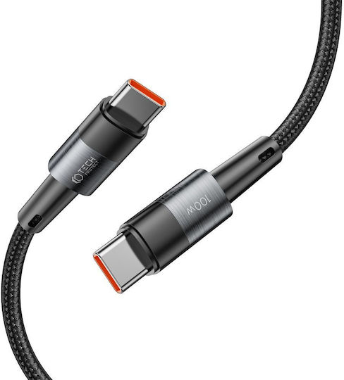 Tech-Protect Ultraboost Braided USB 2.0 Cable USB-C Male - USB-C 100W PD Gray 1m