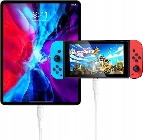 Mcdodo Regular USB 3.0 Cablu USB-C bărbătesc - USB-C 100W Alb 1.2m (CA-8350)