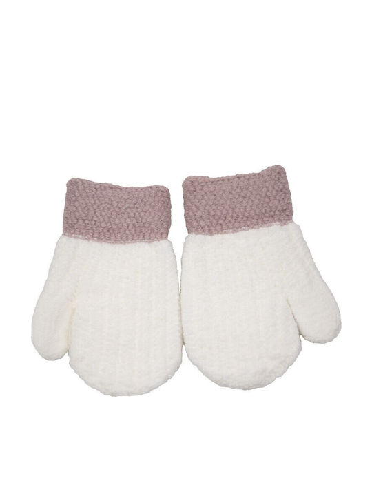 Mănuși pentru copii MIttens Albe