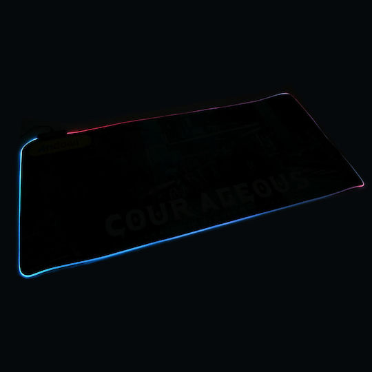 Andowl The War Begins Гейминг Мишка Пад XXL 800мм с RGB Осветление чрез USB The War Begins Q-R10