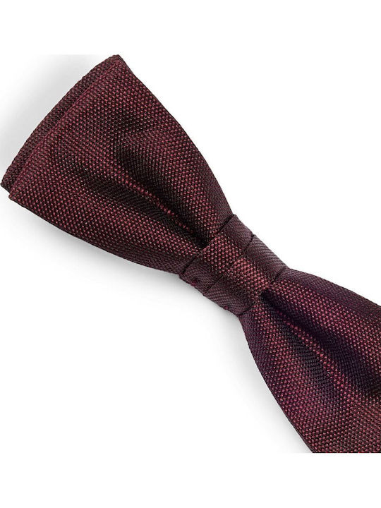 Boss Papion din matase Burgundy