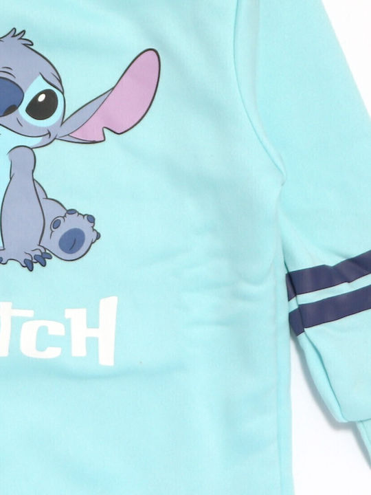 Lilo & Stitch Children's Dress Sweatshirt Long Sleeve Light Blue