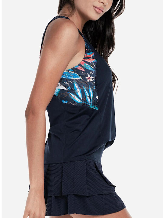 Lucky In Love CT881-N51401 Damen Tennisbekleidung Bluse Blau