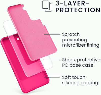 KWmobile Soft Flexible Rubber Silicone Back Cover Pink (Galaxy S22+)