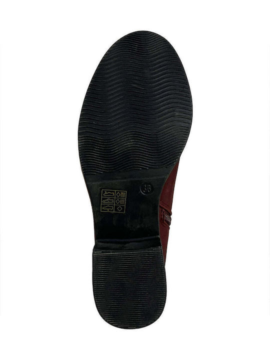 Stiefeletten Damen Burgundisch